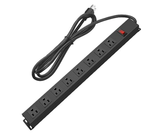 Wall Mount Power Strip With 8 Outlets